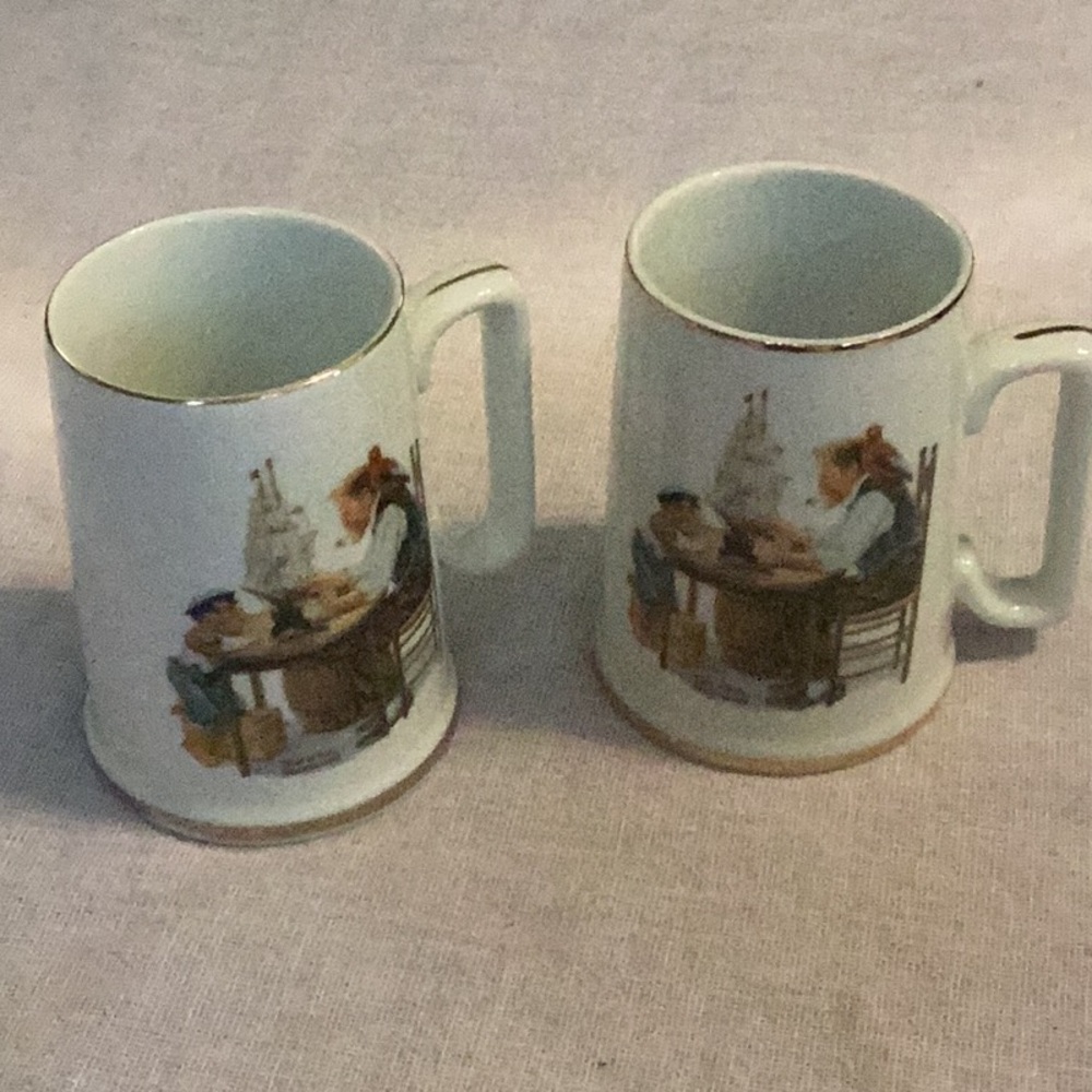 Norman Rockwell mugs